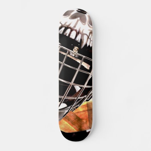 Hockey Gear Grunge Style Skateboard (Voorkant)