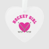 Hockey Girl Coeur rose (dos)
