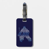 Hockey Goalie Bagagelabel (Achterkant verticaal)