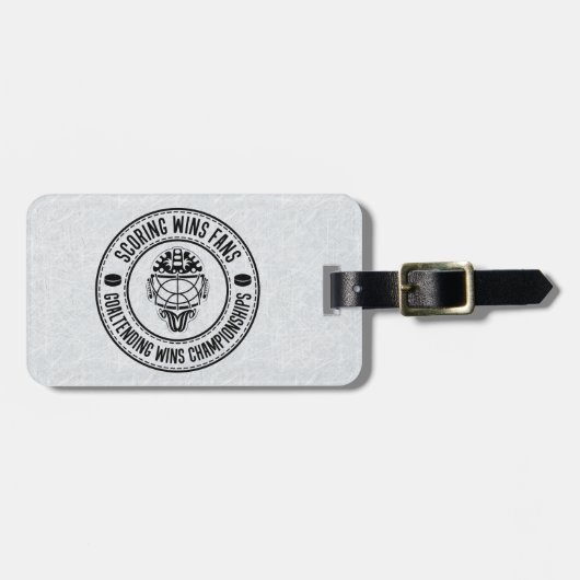  Hockey Goalie Design Bagagelabel (Voorkant horizontaal)