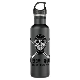 Hockey Goalie Hockey Skull Keep Out 607 player Waterfles