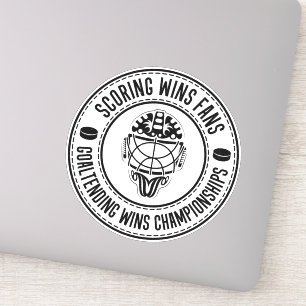 Hockey Goalie Inspirerend Quote Sticker