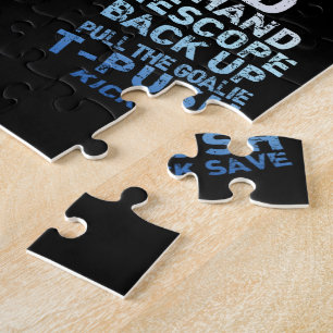 Hockey Goalie Jigzaag Puzzle Legpuzzel