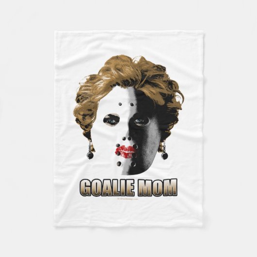 Hockey Goalie mama Fleece Deken (Voorkant)