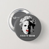Hockey Goalie mama Ronde Button 5,7 Cm (Voorkant /achterkant)
