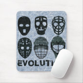 Hockey Goalie Mask Evolution Muismat (Met muis)