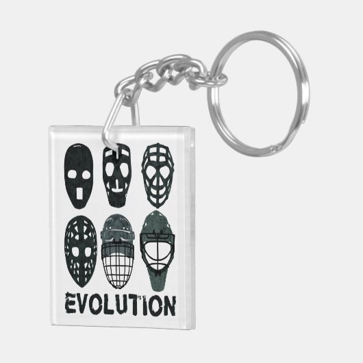 Hockey Goalie Mask Evolution Sleutelhanger (Achterkant Rechts)