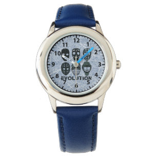 Hockey Goalie Mask Evolution Watch Horloge