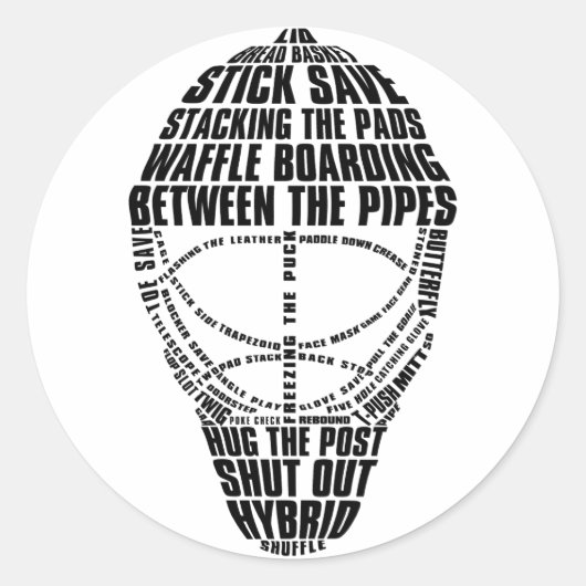 Hockey Goalie Mask Stickers (Voorkant)