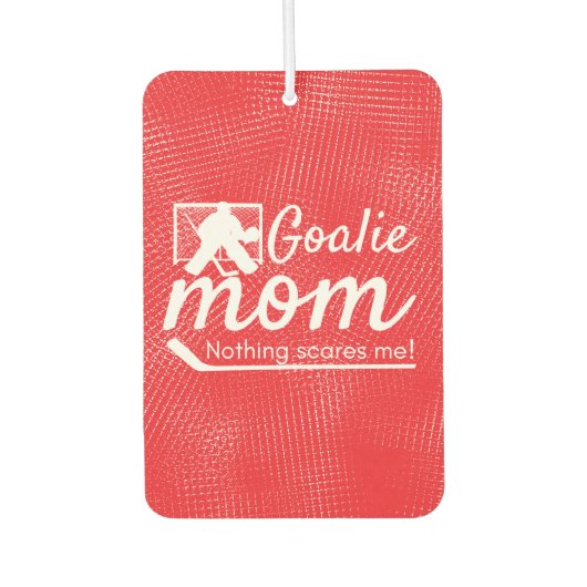 Hockey goalie Moeder Luchtverfrisser rood (Voorkant)