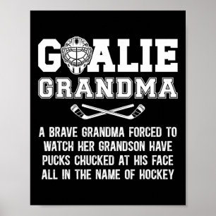 Hockey Goalie Oma Van Een Hockey Keeper Oma D Poster