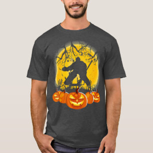 Hockey Goalie Pumpkin Halloween T-shirt