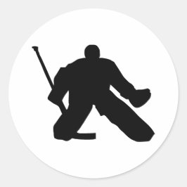 Hockey - Goalie Ronde Sticker