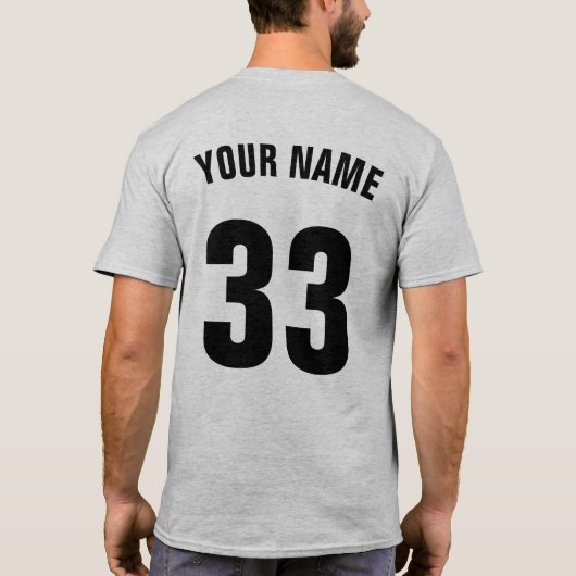 Hockey Goalie Shirsey met achtergronddruk T-shirt (Achterkant)