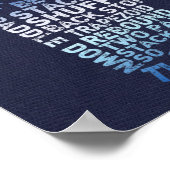 Hockey Goalie Text Art Poster (Hoek)