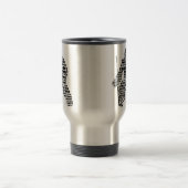 Hockey Goalie Text Travel Mug Reisbeker (Center)