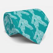 Hockey Goalie Texte Cravate d'art (Roulé)