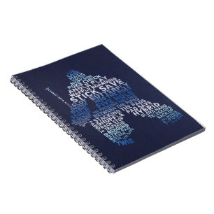Hockey Goalie Typography Notebook Notitieboek