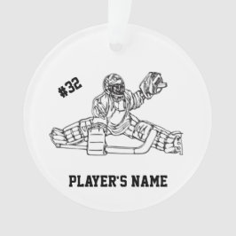 Hockey Goaltender Ornament