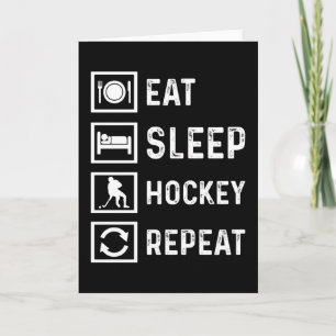 Hockey Grappig Ice Hockey Speler Field Gift Idee Kaart