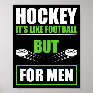 Hockey Grappige Citaten Vaderdag Heren Hockey Poster