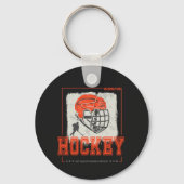 Hockey helm  speler spel trainer of coach sleutelhanger (Voorkant)