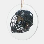 Hockey Helmet Keramisch Ornament (Links)