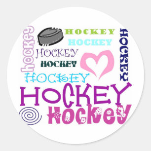 Hockey-herhaling Ronde Sticker