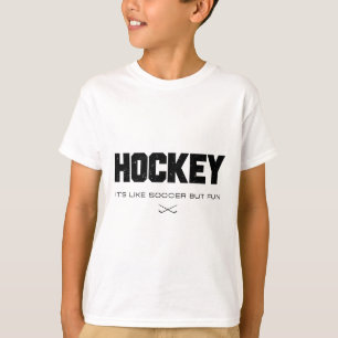 Hockey Het Is Als Voetbal Maar Leuk Grappige Hocke T-shirt