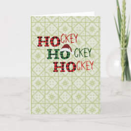 Hockey Hockey Hockey Kerstman Feestdagen Kaart
