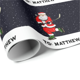 Hockey Holiday Gift Cadeaupapier