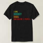 Hockey honden grappige verjaardag als Hockey honde T-shirt (Design voorkant)