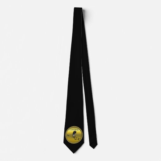 Hockey I Love custom design with stick and helm Stropdas (Voorkant)