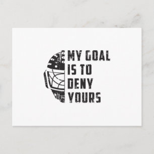 Hockey Ice Hockey Sport Stick Team Grappig cadeau Briefkaart