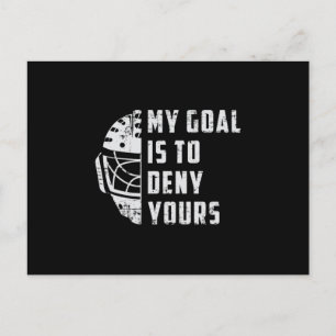 Hockey Ice Hockey Sports Stick Puck Team Gift Idee Briefkaart