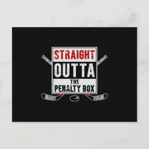 Hockey Ice Hockey Stick Puck Sport Team Gift Idee Briefkaart