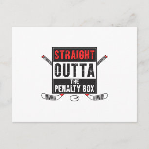 Hockey Ice Hockey Stick Sport Team Grappig cadeau Briefkaart