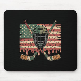 Hockey Ijs Camouflage Usa Vlag Muismat