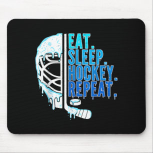 Hockey Ijs Drip Eet Slaap Hockey Herhaal Jongens Muismat