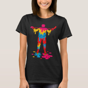 Hockey Ijs Drip Jongens Meisjes IJshockey Jeugd T-shirt