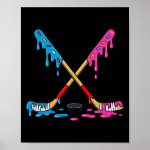 Hockey ijsdruppel jongens ijshockey jeugdspeler poster