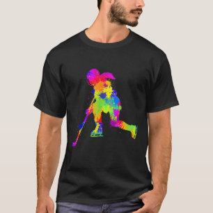 Hockey IJshockey Meisjes Vrouwen Jeugd Kinder T Sh T-shirt