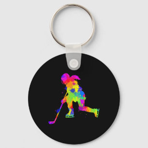 Hockey IJshockey Meisjes Vrouwen Jeugd Kinderen (1 Sleutelhanger