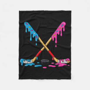 Hockey Ijsje Drip Jongens IJshockey Jeugdspeler Fleece Deken