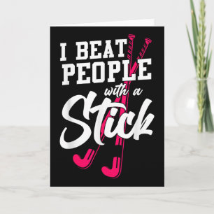 Hockey Ik Sla Mensen Met Een Stok _1 Kaart