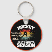 Hockey is de beste tijd van het jaar sleutelhanger (Voorkant)