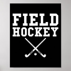 Hockey is een snelle sport poster