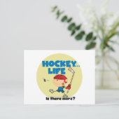 Hockey is er meer T-shirts en cadeautjes Briefkaart (Staand voorkant)