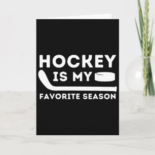 Hockey Is Mijn Favoriete Seizoen - Grappig IJshock Kaart