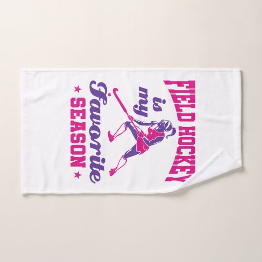 Hockey is mijn favoriete seizoen handdoek (Handdoek)